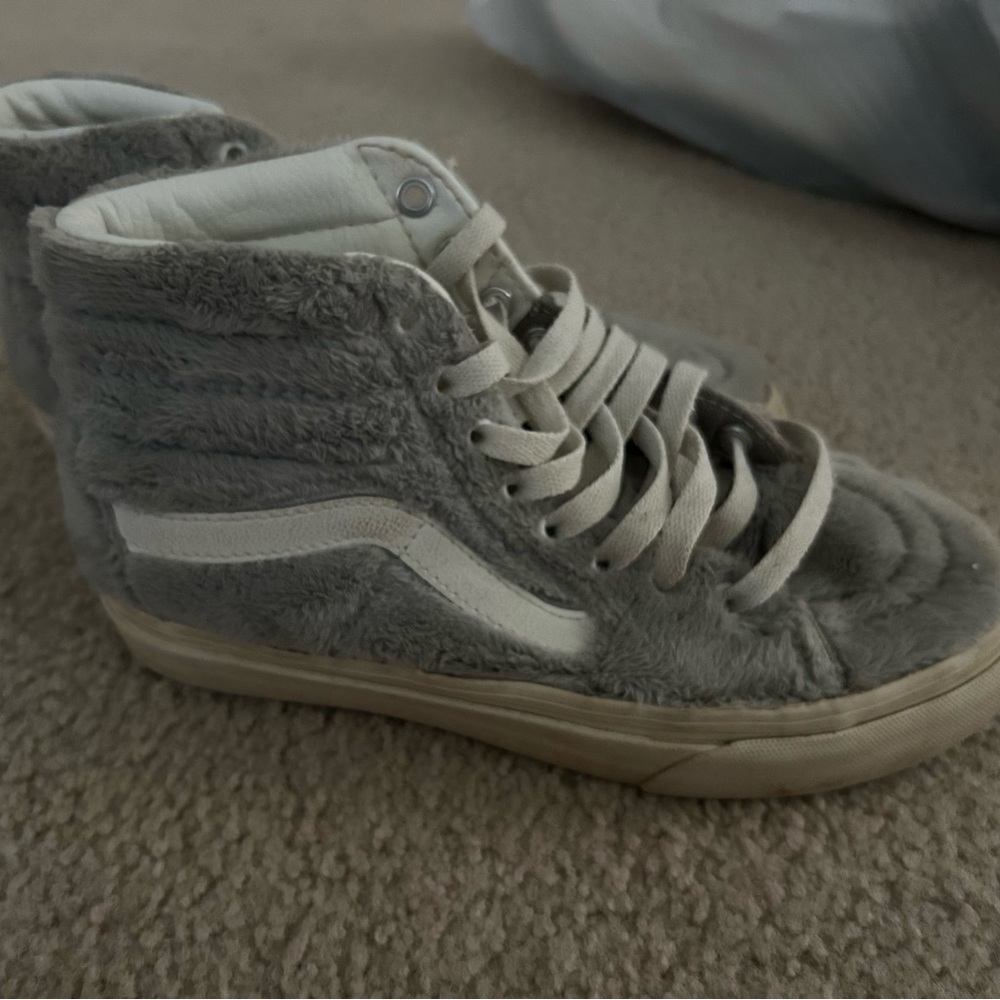 Fuzzy high top vans